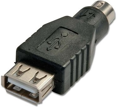 Zdjęcia - Kabel Lindy Adapter USB  USB - PS/2 Czarny  (70000)