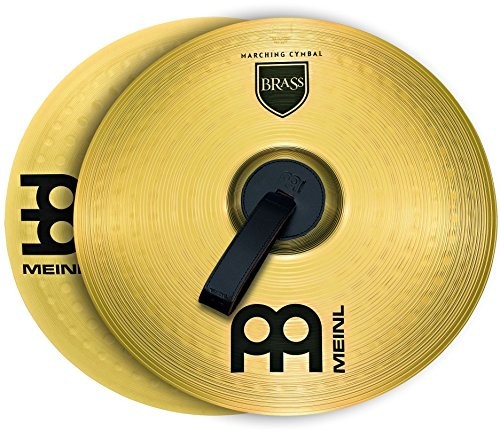 Meinl Cymbals meinl Cymbals ma-BR-14 m mosiądzu bagnach) umywalka w parę łącznie z skórzane paski i Pads 35,56 cm (14 cali) MA-BR-14M