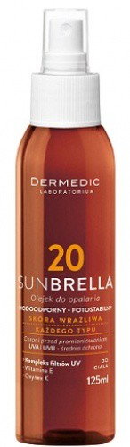 Biogened SUNBRELLA OLEJEK DO OPALANIA SPF20+