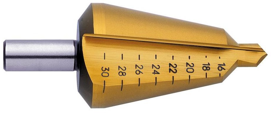 Exact Wiertło stożkowe bezstopniowe 50108 Średnica wiertła 12 mm 40 61 mm Materiał wiertła HSS Uchwyt prosty