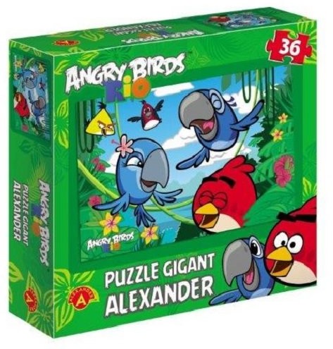 Alexander Puzzle Gigant w Dżungli - Angry Birds Rio 36