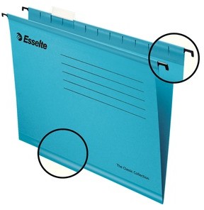 Esselte Teczki wiszące zawieszane Pendaflex 25 sztuk niebieska ET1253