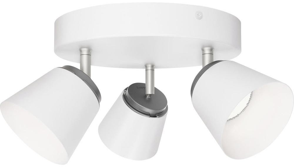 Philips Lampa sufitowa LED Dender 533433116 LED wbudowany na stałe 3 x 4 W 990 lm ciepły biały 22.2 cm x 13.3 cm biały