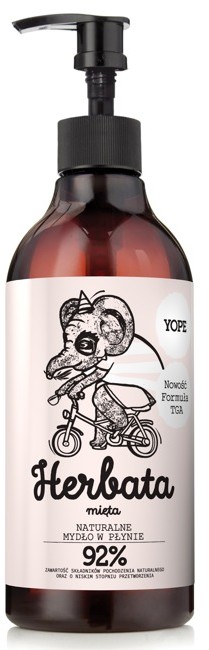 YOPE Zielona herbata i Mięta Naturalne mydło w płynie 500ml