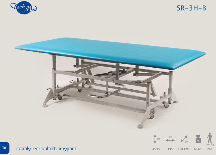 Techmed Rehabilitacyjny stół stacjonarny SR-3 B BOBATH, E, H