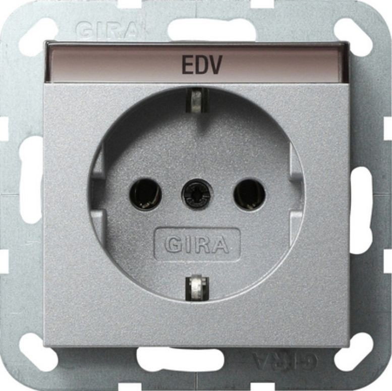 Gira 011 01136083 Gniazdo wtykowe System 55 SCHUKO 16 A 250 V z polem opiso