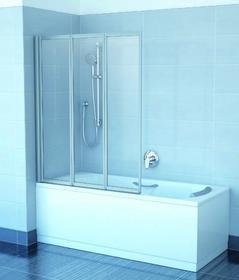 Ravak SUPERNOVA PARAWAN NAWANNOWY VS3 100 BIAŁY SZKŁO TRANSPARENT