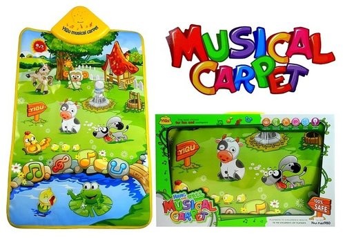Lean Toys Mata edukacyjna muzyczna Zwierzęta