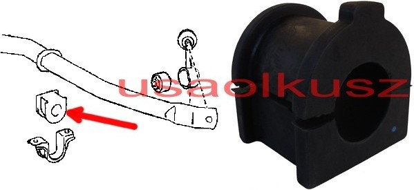 FEBEST Guma tuleja stabiliza przedniego 34mm Lexus LX570 2007-