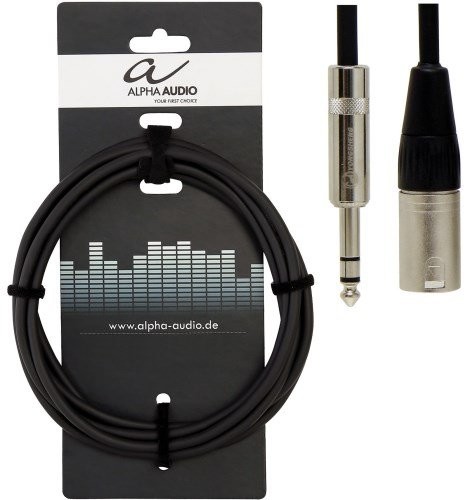 Alpha Audio Alpha przewód audio 190716 Pro Line symetryczne połączenia audio (3 m, jack stereo na XLR) 190716