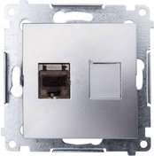 Kontakt Simon KONTAKT - Gniazdo RJ45 kat 6 ekr. srebrny mat D61E.01/43 SIMON54