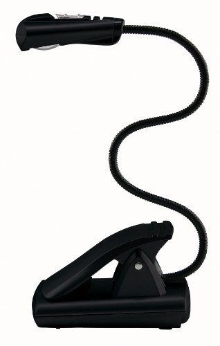 Wedo 2541001 lampka LED do czytania, mocowana na klips, czarna 2541001