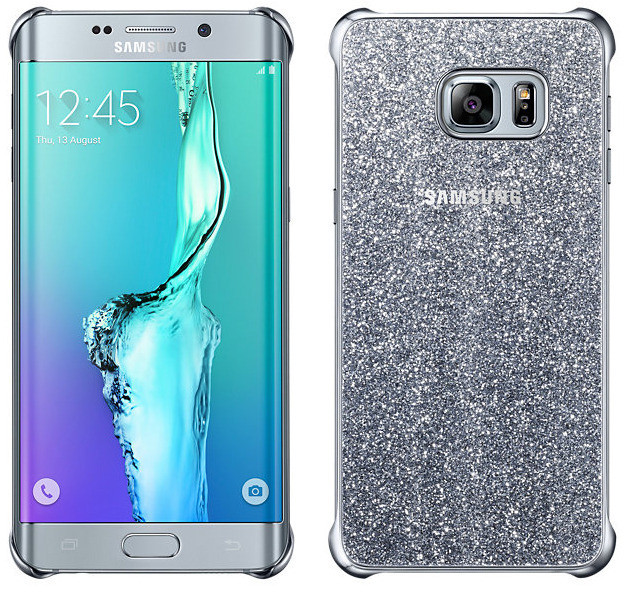 Samsung Nakładka Glitter do Galaxy S6 EDGE + Srebrny (EF-XG928CSEGWW)