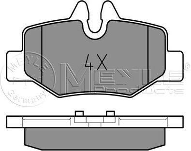 MEYLE Zestaw klocków hamulcowych, hamulce tarczowe 025 240 0817