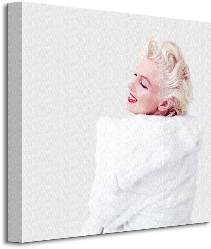 Pyramid Posters Marilyn Monroe (White Fur) - Obraz na płótnie WDC95400