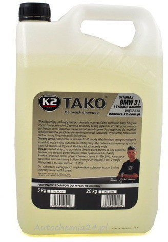 K2 Tako szampon samochodowy do mycia ręcznego 5kg
