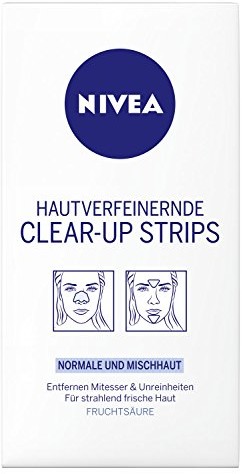 Nivea Clear-up skóry chcesz rozdrobnić Strips, 1er Pack (4 X) na czoło nosa, 2 X 86401