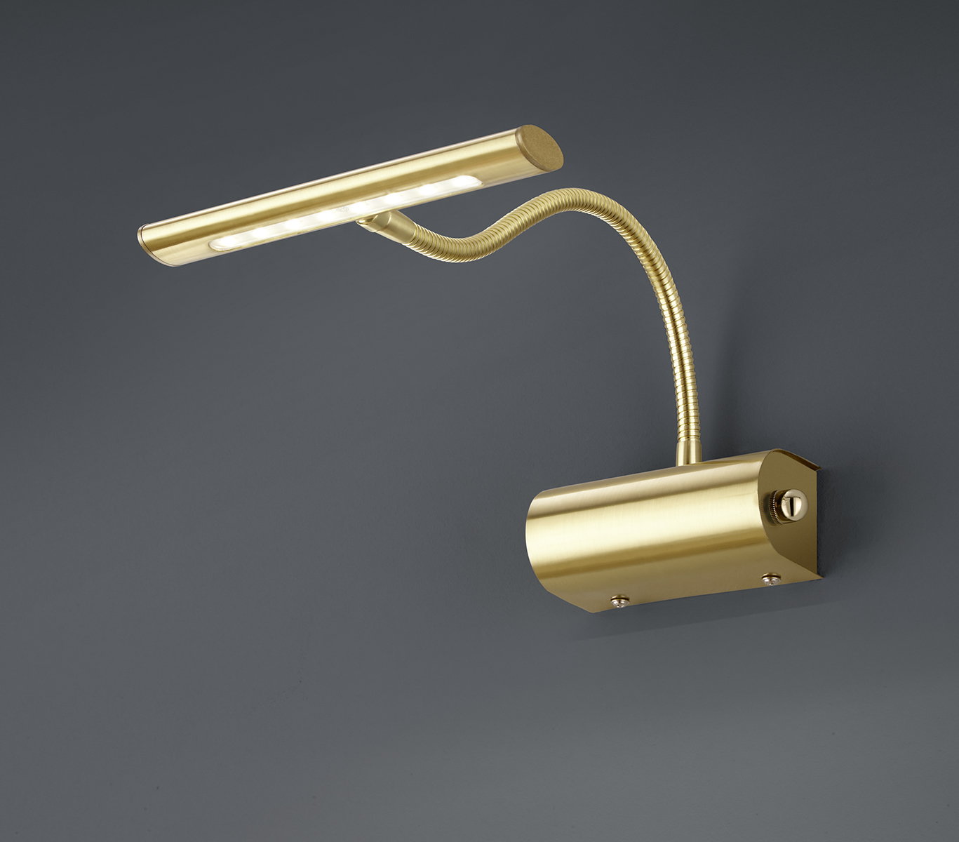 Trio LED galeryjka CURTIS, 1x4W, Mosiądz / ściemniacz 279770108