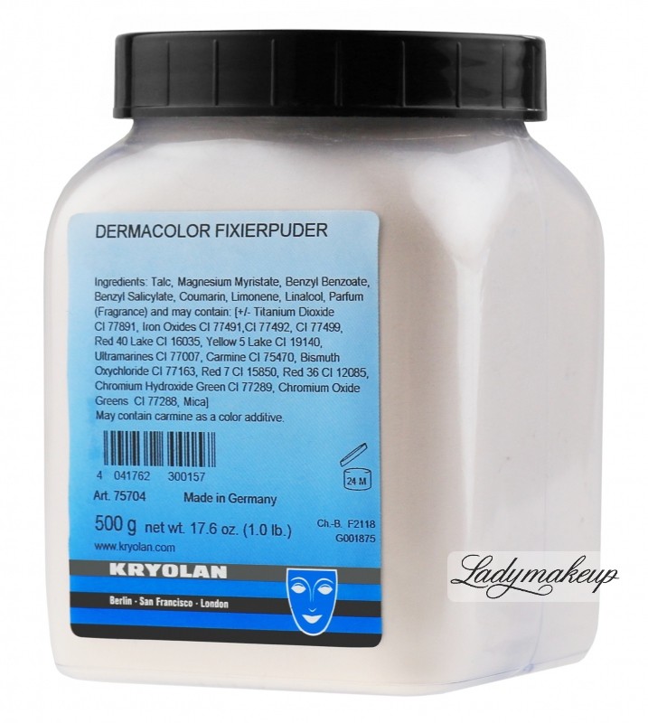 KRYOLAN DERMACOLOR FIXER PUDER - Puder sypki utrwalający makijaż - 500 g - ART. 75704-P2 KR75704-P2