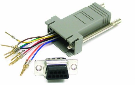 CABLESTOGO Cables To Go 81555 Modular Adapter (10 pinów, RJ-45 na wtyk DB9) 81555