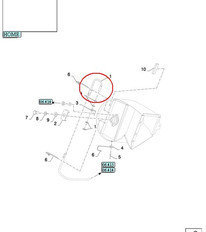 CNH CZUJNIK OBROTÓW NEW HOLLAND M12x31 84058861
