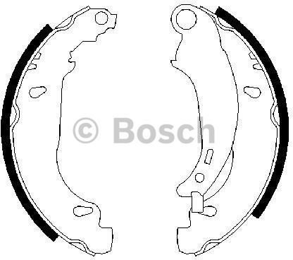 BOSCH Zesatw szczęk hamulcowych 0 986 487 568