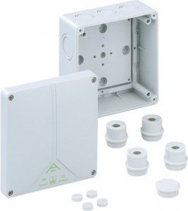 Spelsberg Puszka łączeniowa Abox 100-L bez zacisku 140x140x79 szary 81091001