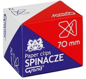 KW TRADE Spinacze biurowe krzyżowe GRAND 70 mm 12 sztuk KW241