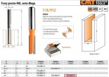 CMT FREZ PROSTY DŁUGI HM D= 6 I=25,4 L=60 S=8 CMT912.060.11