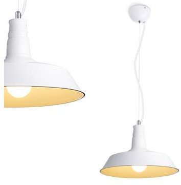 Redlux LAMPA wisząca GOLDIE R11691 industrialna OPRAWA zwis metalowy Biały