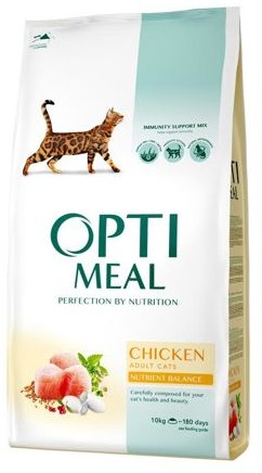 Opti Meal Dla Dorosłych Kotów - Kurczak 4 Kg