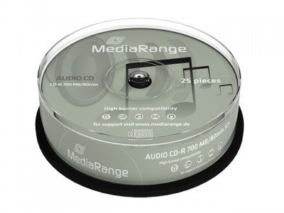 MediaRange MR223 półfabrykaty CD-R (48 X Speed, 80 min, 25 sztuk) 4260057128447