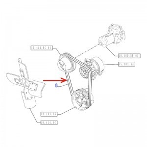 NEW HOLLAND / CASE PASEK ALTERNATORA CNH 84395801