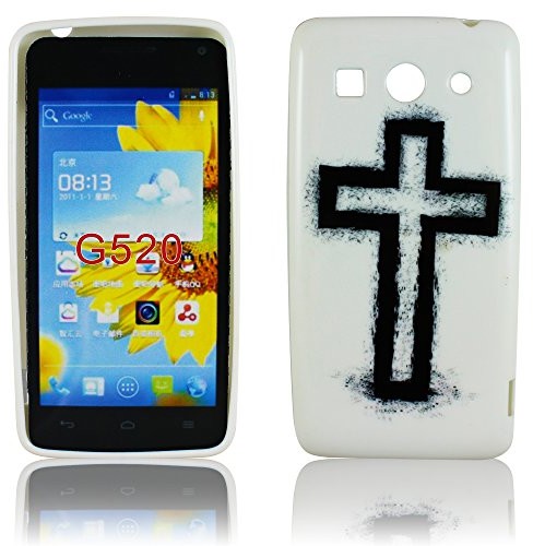 Huawei Ascend G520 G525 Dual silikonowe krzyż designerskie etui ochronne etui na telefon komórkowy Case torba etui Bumper Jezus thematys