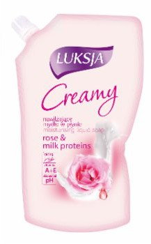 LUKSJA Mydło w płynie CREAMY ROSE PETALS & MILK PROTEINS 400ml ML