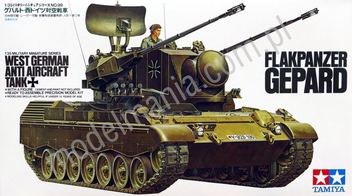 Tamiya Niemieckie samobieżne działo przeciwlotnicze Flakpanzer Gepard 35099