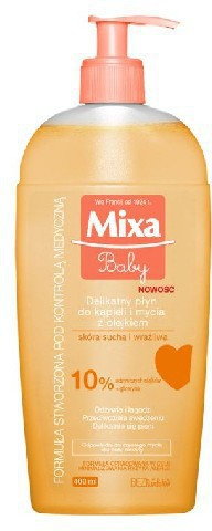 MIXA BABY PŁYN DO KĄPIELI I MYCIA Z OLEJKIEM 400ML