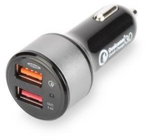 Ednet Ładowarka samochodowa Qualcomm Quick Charge 3.0 2xUSB (3A/2,4A) 84103