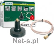 Digitus Magnetyczna podstawka do anteny RSMA, przewód 1,5m, 2.4 GHz (DN-70101-1)