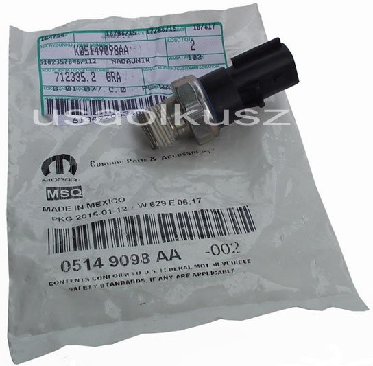 MOPAR Czujnik ciśnienia oleju silnika kontrolka Dodge Journey 3,5 V6