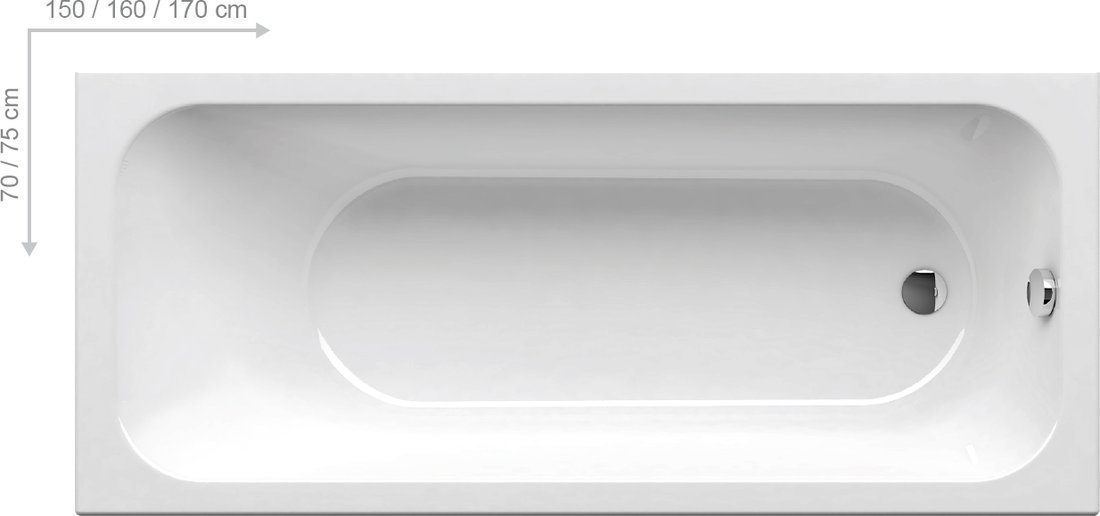 Ravak Chrome 160x70 C731000000
