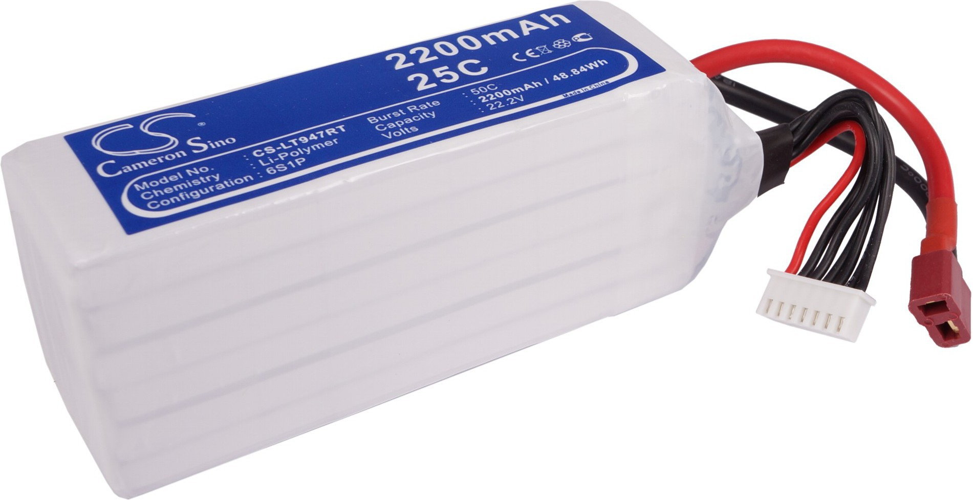 Cameron Sino 2200mAh 48.84Wh Li-Polymer 22.2V 6S 25C () CS-LT947RT