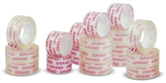 Grand Taśma klejąca 12 mm X 20 m SŁUPEK - 12 szt. -J0002 NB-1636