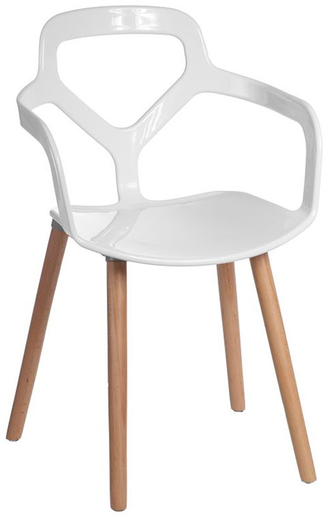 D2.Design Krzesło Nox Wood białe DK-41971 DK-41971