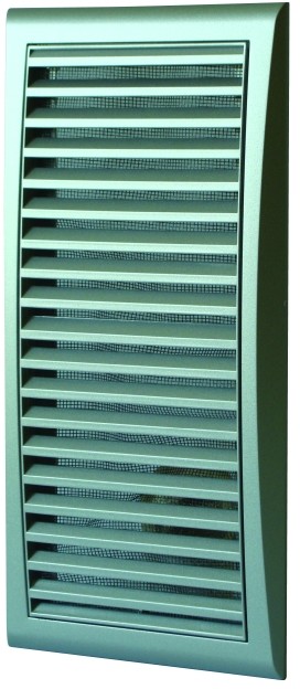 Vents Kratka z siatką srebrna 140 x 300 mm