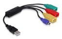 Delock HUB USB 4 3x USB A + mini USB 61724