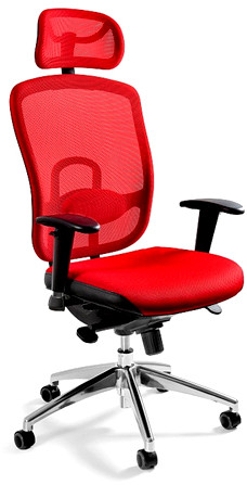 Unique Fotel biurowy Vip czerwony W-80-2 W-80-2