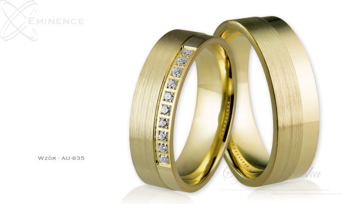 Eminence Obrączki ślubne - wzór Au-835
