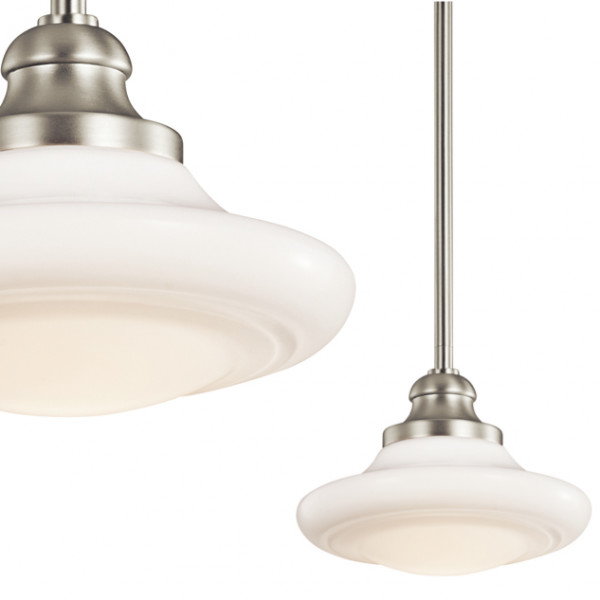 Elstead Lighting LAMPA wisząca KL/KELLER/S NI KICHLER metalowa OPRAWA Zwis nikiel szczotk