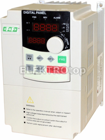 F&F Falownik do silników jednofazowych, Pmax=1,5kW, Uwej=230V, FA-1F015